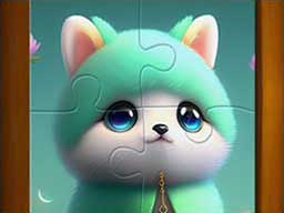 Play Cute Cat Jigsaw Puzzle Online on games440.com