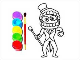Play Digital Circus Click and Paint Online on games440.com