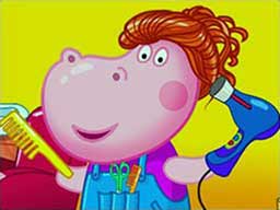 Play Hippo Hair Salon Online on games440.com