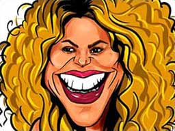 Play Shakira Funny Face Online on games440.com
