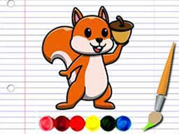 Play Squirrel Coloring Adventure Online on games440.com