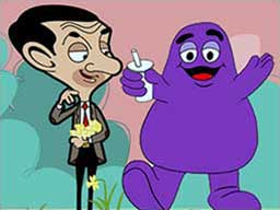 Play When Mr Bean meet Grimace Online on games440.com