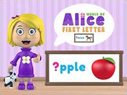 Play World of Alice   First Letter Online on games440.com