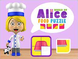 Play World of Alice   Food Puzzle Online on games440.com