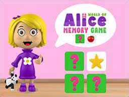 Play World of Alice   Memory Game Online on games440.com