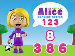 Play World of Alice   Numbers Shapes Online on games440.com