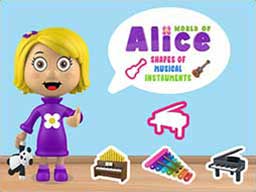 Play World of Alice   Shapes of Musical Instruments Online on games440.com